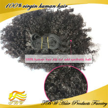 China supplier AAAAA single drawn weft,mongolian afro kinky curly hair wave